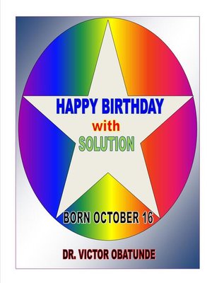 cover image of BORN OCTOBER 16